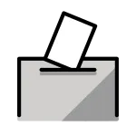 Ballot Box With Ballot SVG Icon